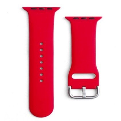Изображение iLike Strap APS Silicone Watch Band Ultra / 8/7/6/5/4/3/2 / SE (49/45/44 / 42mm) Strap Watchband Red