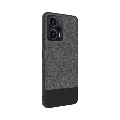 Attēls no iLike Xiaomi Redmi Note 12 / Poco X5 Plastic Leather Back Cover Gray