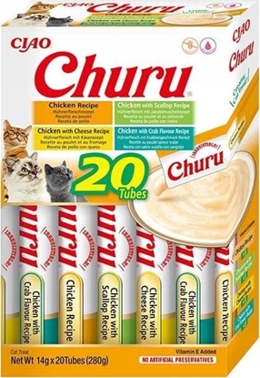 Picture of Inaba Foods INABA CAT CHURU VARIETIES - kurczak - przysmak dla kota 20 x 14 g