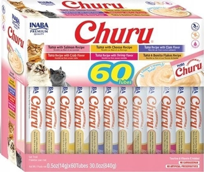 Picture of Inaba Foods INABA CAT CHURU VARIETIES tuczyk - przysmak dla kota 60 x 14 g