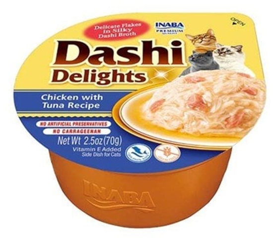 Изображение Inaba Foods INABA Dashi Delights Kurczak Tuczyk - Przysmak dla kotów - 70g