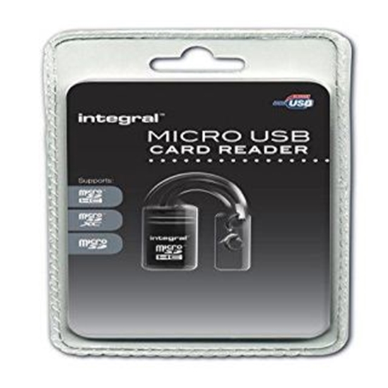 Picture of Integral Micro SD Mini USB Cardreader INCRMSDMINIUSB