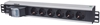 Picture of Intellinet 19" 1.5U Rackmount 6-Way Power Strip - German Type", With Double Air Switch, No Surge Protection, 1.6m Power Cord (Euro 2-pin plug)
