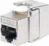 Изображение Intellinet Cat8.1 40G Shielded Toolless Keystone Jack, For Easy and Quick Snap-in Deployment, Ideal for Data Centers, STP, for Solid & Stranded Wire, Gold-plated Contacts, Metal Housing