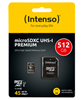 Изображение Intenso microSDXC Cards    512GB C10 UHS-I Premium + Adapter