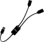 Attēls no HUB USB-A Cable 2 port (2x USB-A) 