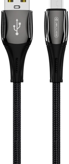 Изображение Kabel USB Jellico USB-A - microUSB 1 m Czarny (6974929202491)