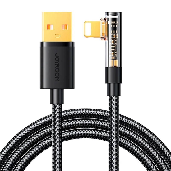 Picture of Joyroom Angle Cable to USB-A / Lightning / 1.2m Joyroom S-UL012A6 (black)