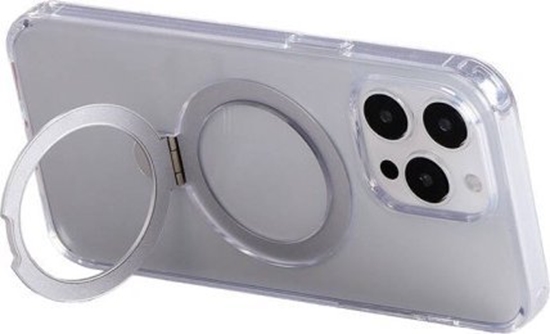 Picture of Joyroom Magnetic protective phone case with holder Joyroom JR-BP004 for iPhone 15 (transparent)