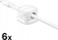 Attēls no Joyroom Organizer kabli Joyroom JR-ZS368 magnetyczny - biay (6 szt.)