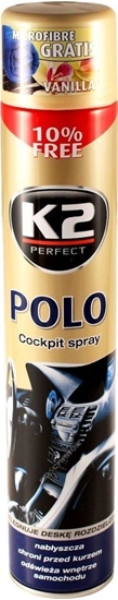 Изображение K2 Kokpit nabyszczajcy K2 Polo Cockpit spray - Wanilia 750ml uniwersalny (3899-uniw) - 3899-uniw