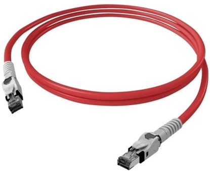 Picture of Kabel krosowy EasyLan VarioBoot Cat.6A, S/FTP, czerwony, 1 m
