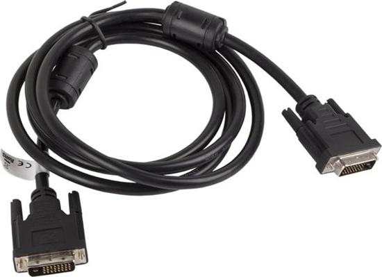 Изображение Kabel Lanberg DVI-D - DVI-D 3m czarny (CA-DVID-10CC-0030-BK)