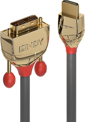 Attēls no Lindy 5m HDMI to DVI-D Cable, Gold Line