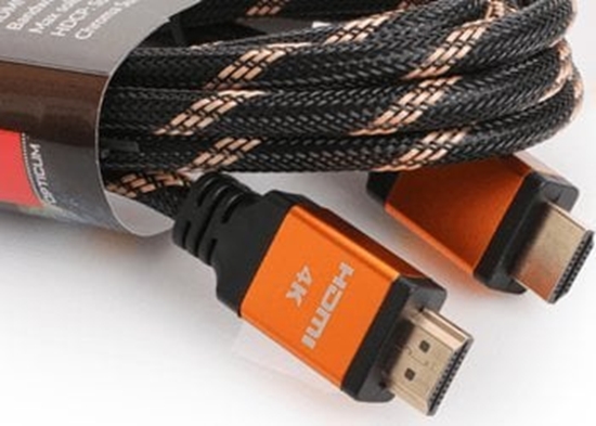 Picture of Kabel Opticum HDMI - HDMI 0.5m pomaraczowy (27947)