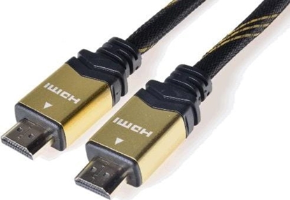 Picture of Kabel PremiumCord HDMI - HDMI 0.5m zoty (kphdm2q05)