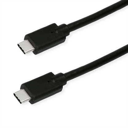 Изображение Kabel USB Roline USB-C - USB-C 1 m Czarny (11.44.9071)