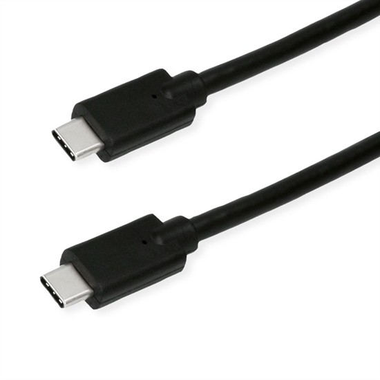 Изображение Kabel USB Roline USB-C - USB-C 1 m Czarny (11.44.9071)
