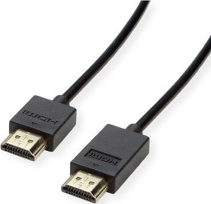 Изображение Kabelis HDMI Ultra HD, active, M/M, melns, 5m, Roline