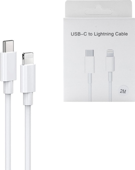 Изображение Kabel USB . ECOBOX KABEL USB PD TYP-C - LIGHTNING 2M 12W BOX