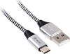 Picture of Kabel USB 2.0 TY PE-C A Male 1.0m czarno-srebrny 