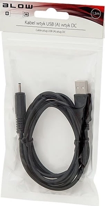 Attēls no Kabel USB Blow USB-A - DC 0.7 x 2.5 mm 1.5 m Czarny (66-079)