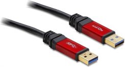 Picture of Delock USB 3.2 Gen 1 Cable Type-A male to Type-A male 2 m metal