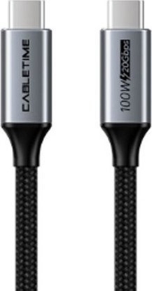Attēls no Kabel USB Extra Digital USB-C - USB-C 1 m Czarny (CA913312)