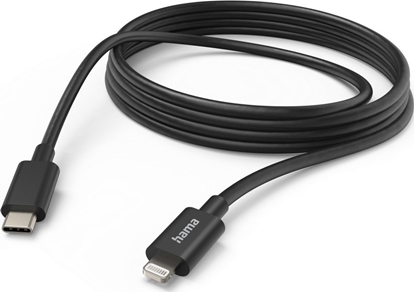 Attēls no Kabel USB Hama Lightning - USB-C 3 m Czarny (002015990000)