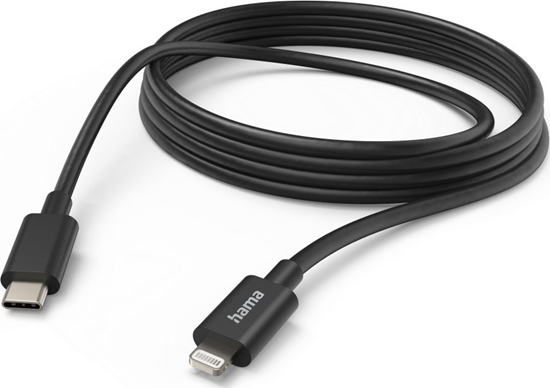 Picture of Kabel USB Hama Lightning - USB-C 3 m Czarny (002015990000)