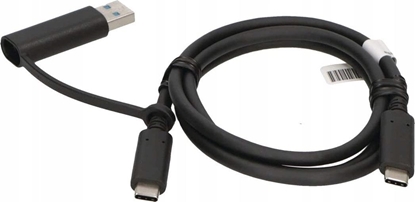 Attēls no Kabel USB Lenovo USB-C - USB-C 1 m Czarny (USB-C Cable W/ Dongle TP)