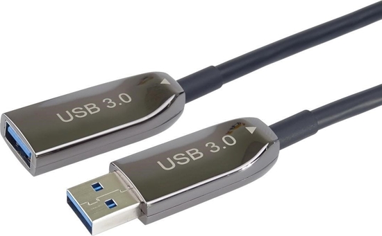 Picture of Kabel USB PremiumCord USB-A - USB-A 30 m Czarny (ku3opt30)