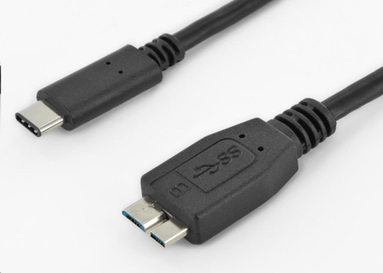 Picture of Kabel USB PremiumCord USB-C - micro-B 0.6 m Czarny (ku31cmb06bk)