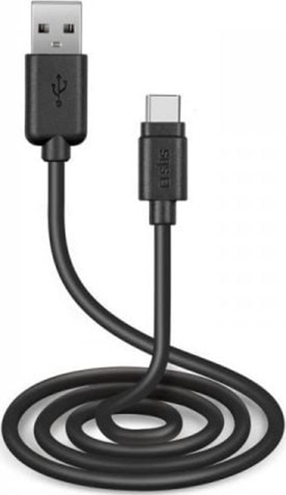 Picture of Kabel USB SBS Mobile USB-A - USB-C 3 m Czarny (1027853)