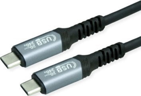 Picture of Value Cable USB4 Gen2x2, with Emark, C–C, M/M, 240W, black, 2 m