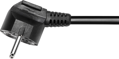 Изображение Kabel zasilajcy Deltaco emintas ilgiklis DELTACO 3x CEE 7/3, 1x CEE 7/7, su apsauga nuo vaik, 5m, juodas / GT-0322