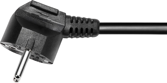 Picture of Kabel zasilajcy Deltaco emintas ilgiklis DELTACO 3x CEE 7/3, 1x CEE 7/7, su apsauga nuo vaik, 5m, juodas / GT-0322