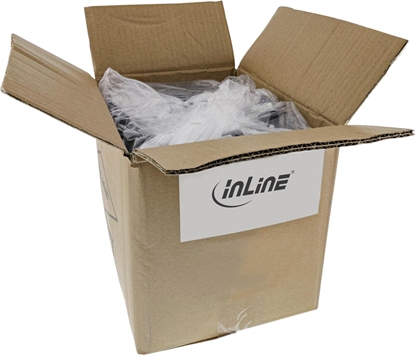 Attēls no Kabel zasilajcy InLine 40pcs. Bulk-Pack ® Power Cable 3 Pin IEC C13 to C14 black 1.5m