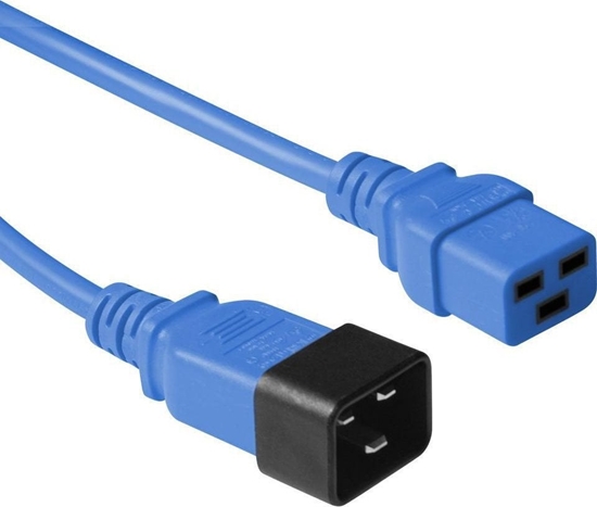 Picture of Kabel zasilajcy MicroConnect Microconnect PE2019B3 kabel zasilajce Niebieski 3 m C20 panel C19 panel