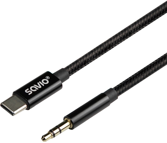 Изображение Kabelis SAVIO USB-C – MiniJack 3.5 mm 2m