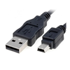 Picture of Kabelis USB 2.0 A Mini USB B barošana + datu pārraide 5Pin 0,5 metri Melns