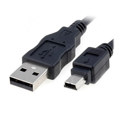 Attēls no Kabelis USB 2.0 A Mini USB B barošana + datu pārraide 5Pin 1.4 metri Melns