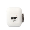 Picture of Karl Lagerfeld - Karl Lagerfeld 3D Logo NFT Choupette Head Silicone Case for AirPods 1/2 White