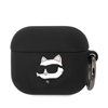 Picture of Karl Lagerfeld - Karl Lagerfeld 3D Logo NFT Choupette Head Silicone Case for AirPods 3 Black