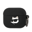 Attēls no Karl Lagerfeld - Karl Lagerfeld 3D Logo NFT Choupette Head Silicone Case for AirPods 3 Black