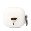 Picture of Karl Lagerfeld - Karl Lagerfeld 3D Logo NFT Karl Head Silicone Case for AirPods 3 White