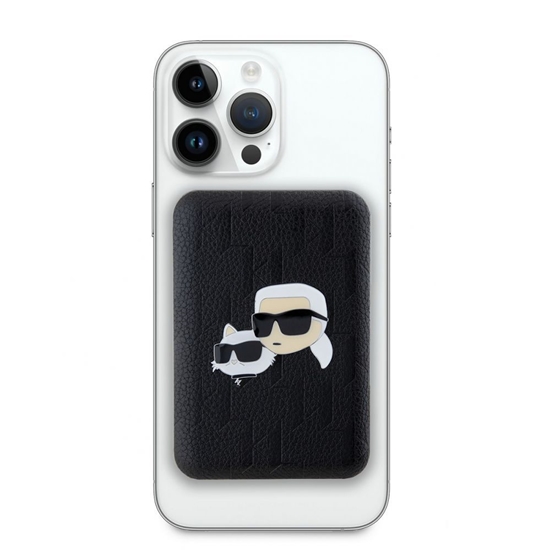 Изображение Karl Lagerfeld - Karl Lagerfeld Embossed K&CH Heads MagSafe Powerbank 5000mAh Black