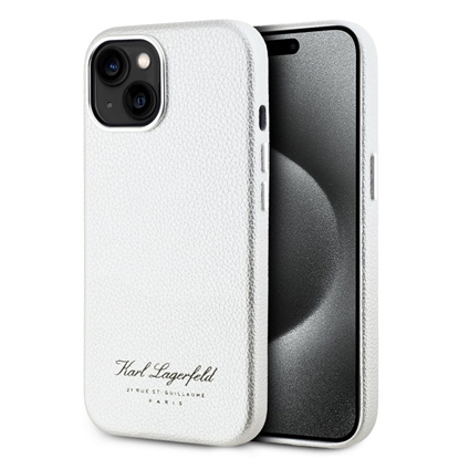 Attēls no Karl Lagerfeld - Karl Lagerfeld Grained PU Hotel RSG Case for iPhone 15 Grey