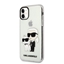 Attēls no Karl Lagerfeld - Karl Lagerfeld IML Glitter Karl and Choupette NFT Case for iPhone 11 Transparent