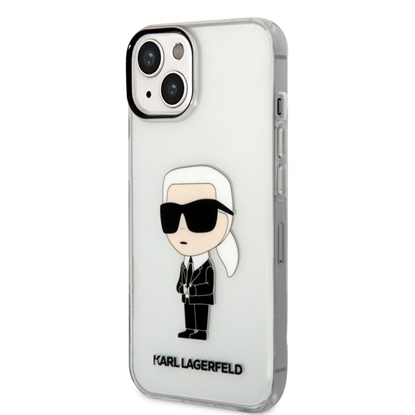 Attēls no Karl Lagerfeld - Karl Lagerfeld IML Ikonik NFT Case for iPhone 14 Plus Transparent